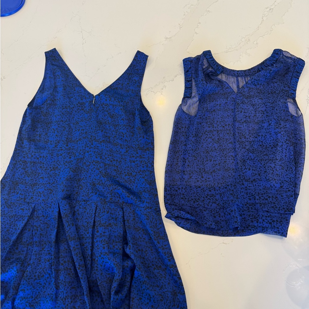 Rebecca Taylor Vibrant Blue Textured Top